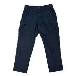5.11 Tactical Pants Mens XL Navy Cargo Pockets Duty Uniform Ripstop Trousers